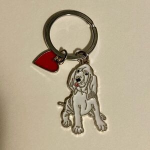 Basset Hound Dog Keychain